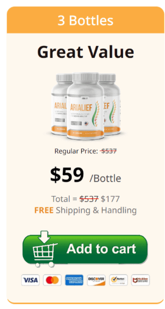 Arialief nerve relief supplement for sciatic pain